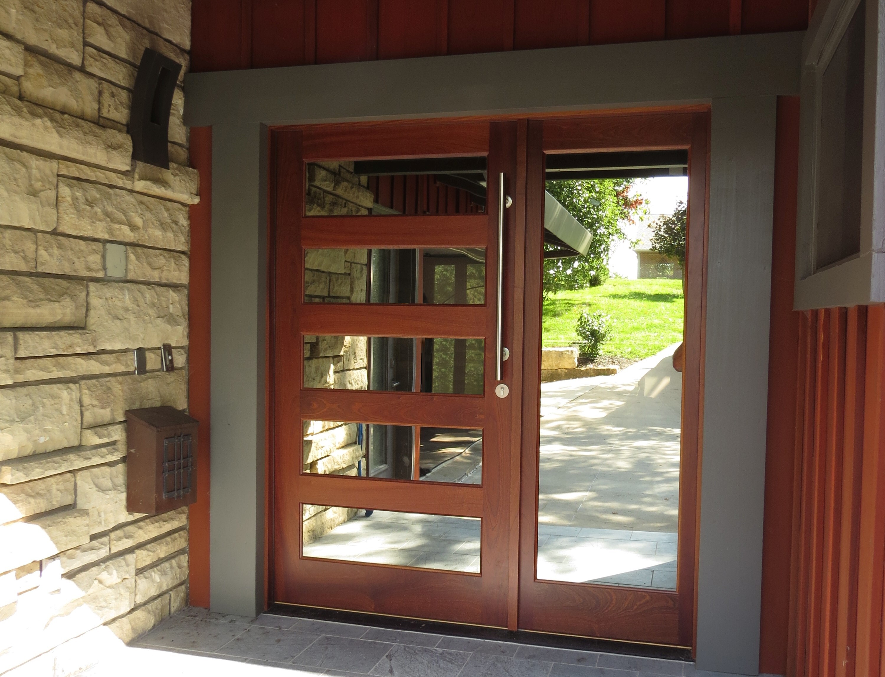 Modern Wood Entry Door